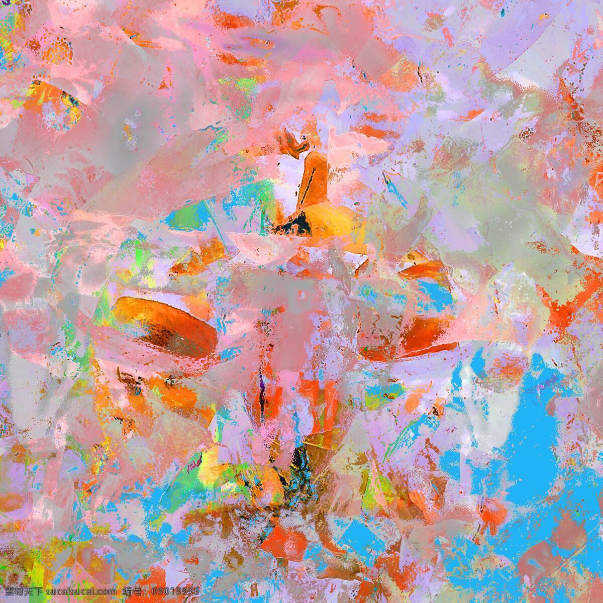 手绘 抽象 插画 彩色 纹理 肌理 红色 背景 装饰 艺术 绘画 文化艺术 绘画书法