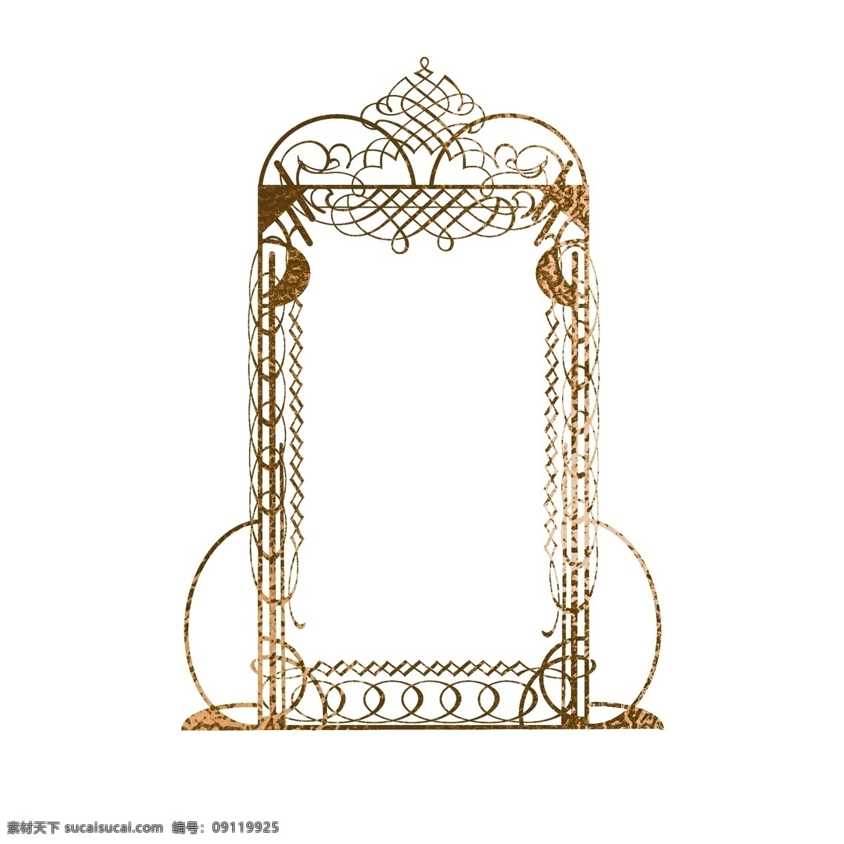 金箔 烫金 欧式 花纹 边框 唯美