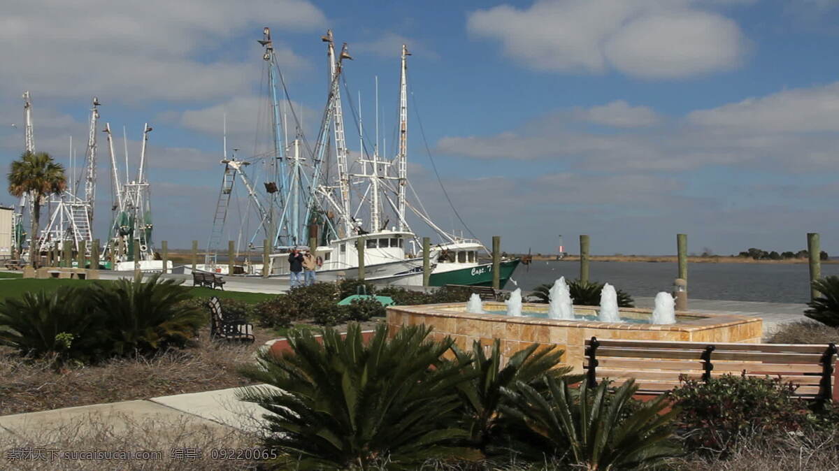 阿巴 拉 契科 拉河 船 码头 喷泉 股票 视频 海岸 海湾 美国 佛罗里达州 墨西哥湾海岸 水 船坞 其他视频