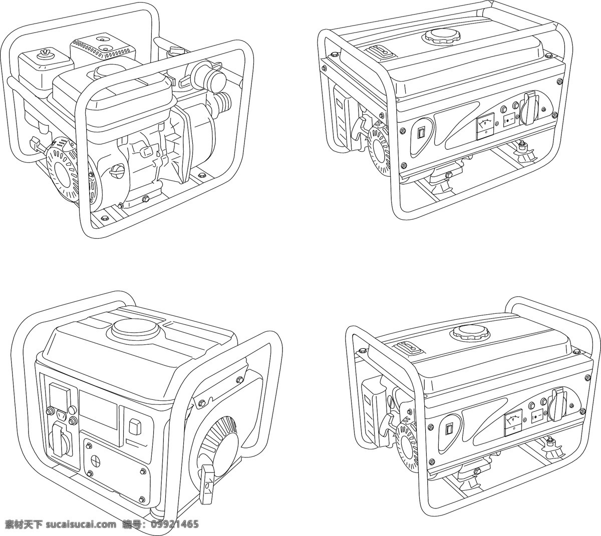 发电机 款 矢量