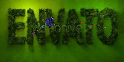 绿色植物 logo 演绎 ae ae绿色植物 绿色环保 模板 ae模板 其他ae模板