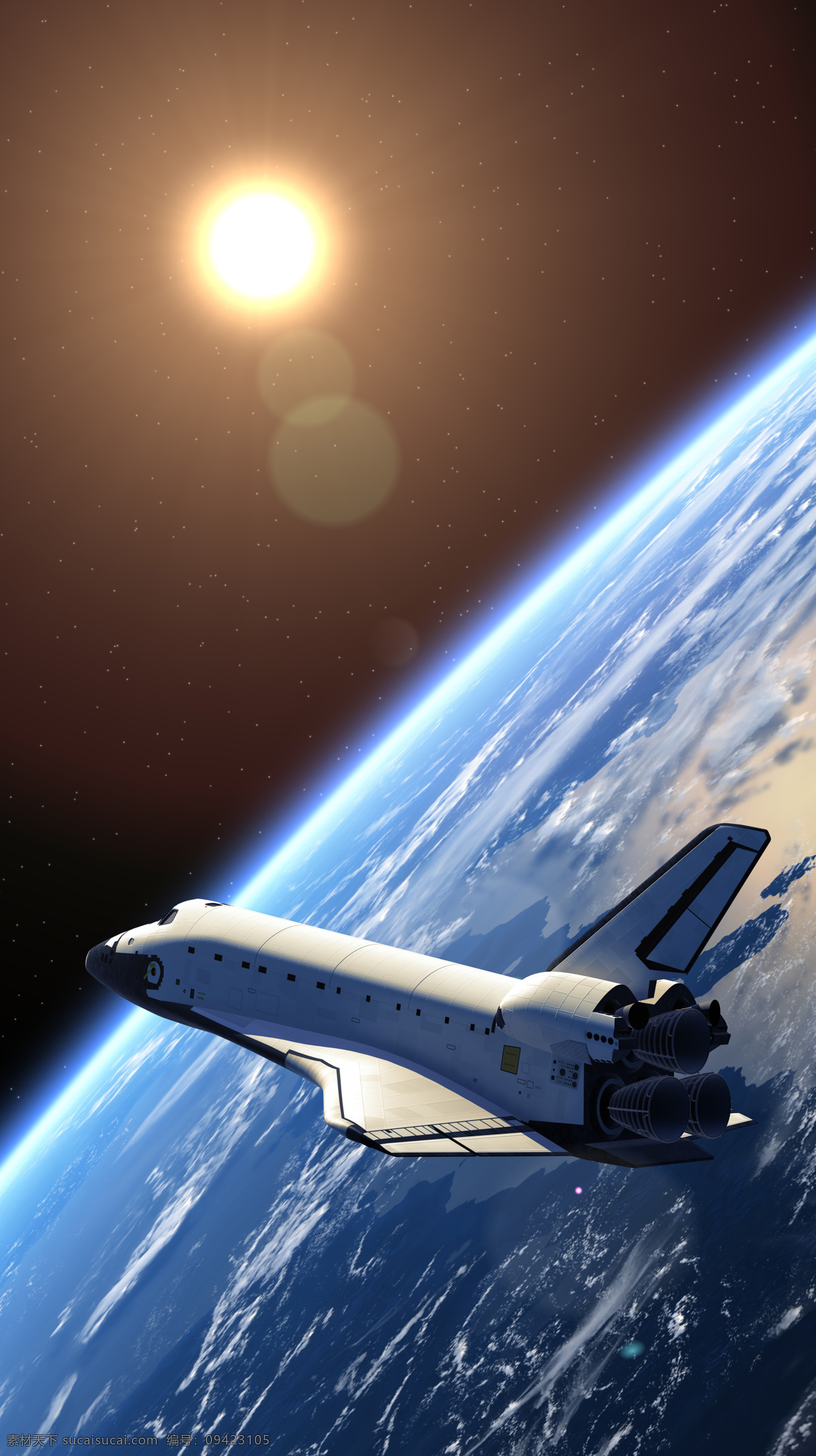 太空 宇宙飞船 地球 太空飞船 宇宙 天文科学 航天 宇宙太空 现代科技 环境家居