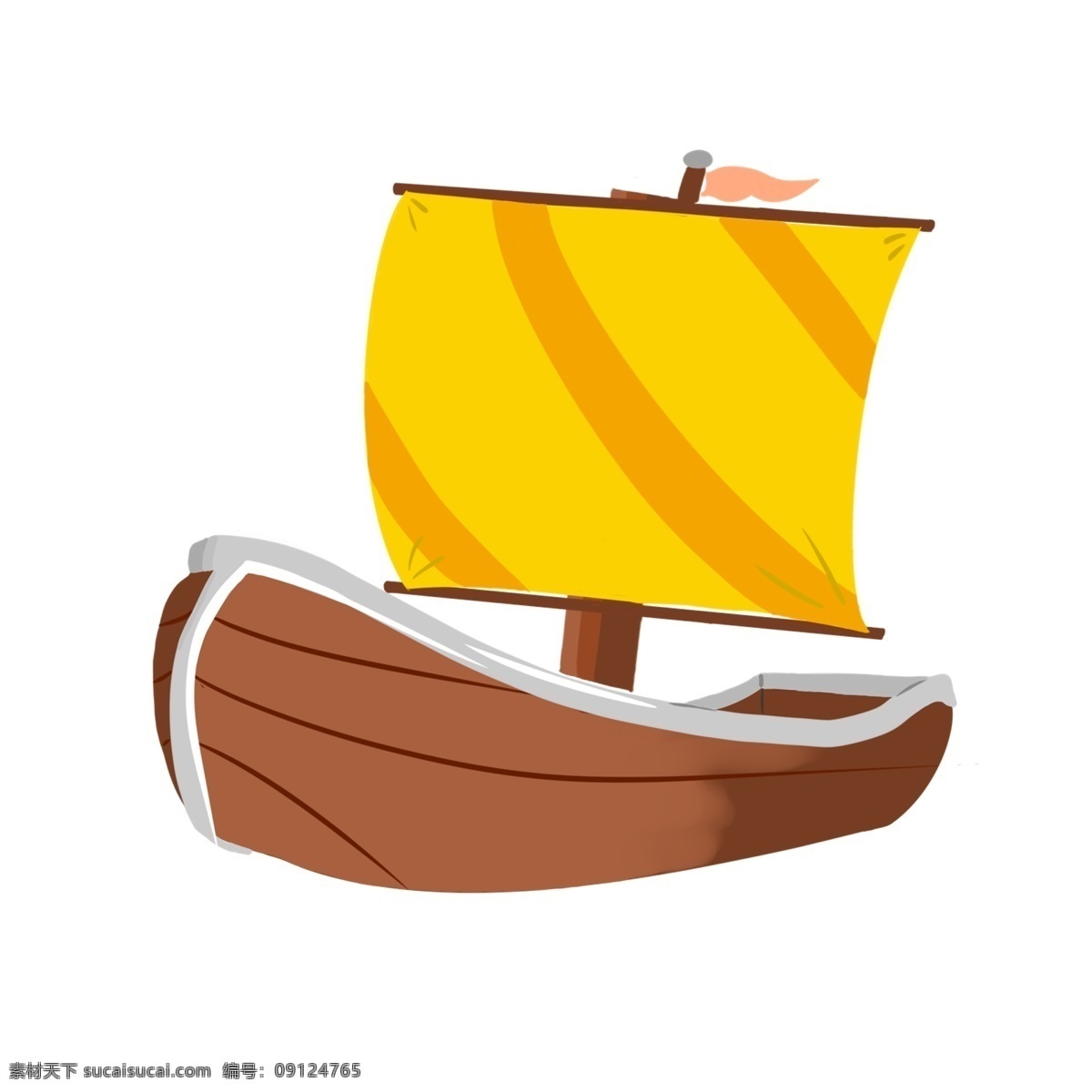 棕黄帆船交通 交通 帆船 棕黄