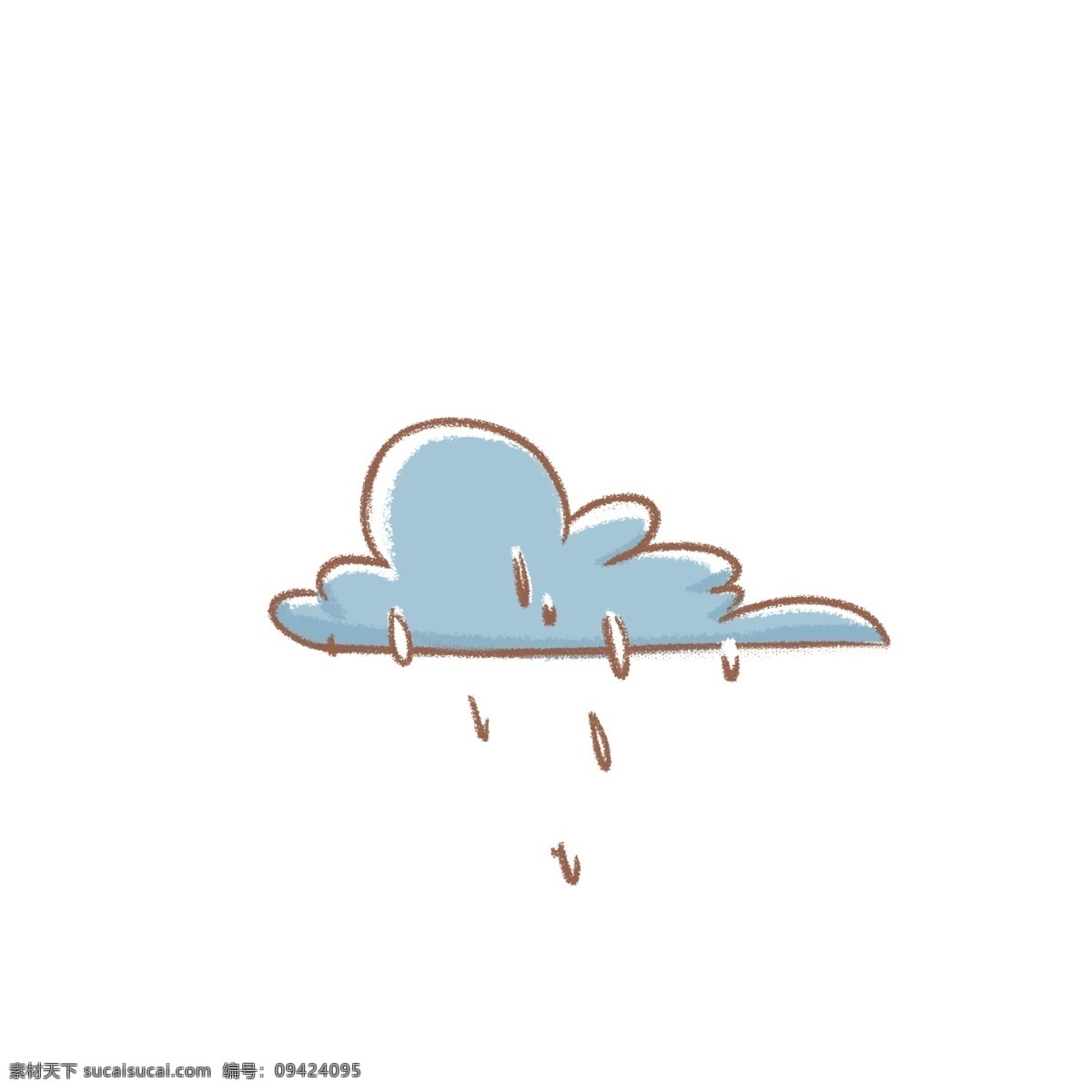 天空下雨乌云 天空 下雨 乌云 可爱 卡通 手绘