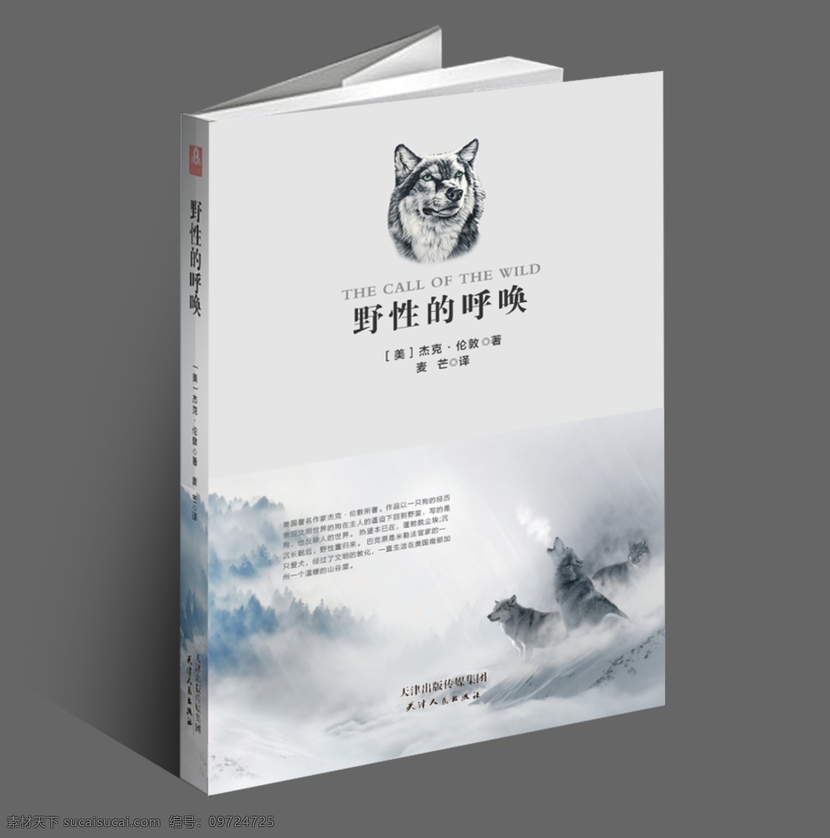 中国 风 书籍 封面设计 书籍封面设计 灰色 狼 ai源文件 简约大气 可修改