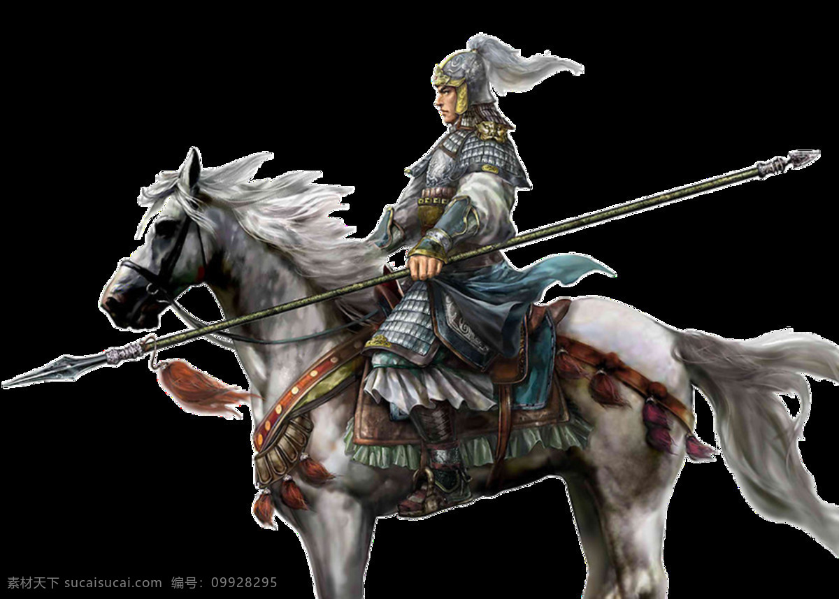 彩绘 骑马 战士 图案 png素材 马元素 牧马人 骑马将士 设计素材 士兵