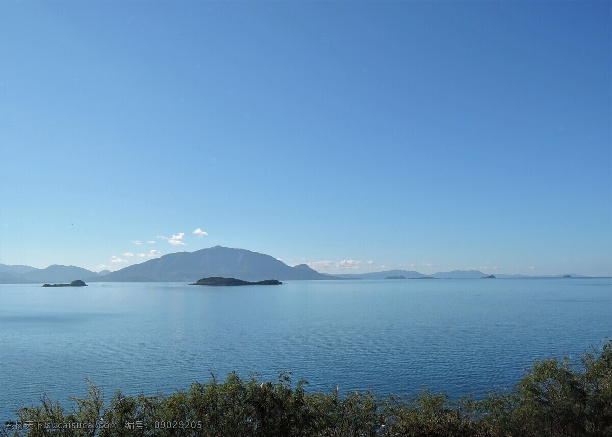 海洋 海景 泻湖 海湾 蓝蓝的天空 蓝色的大海 努美阿 蓝色背景 壁纸 大海 自然景观 自然风景