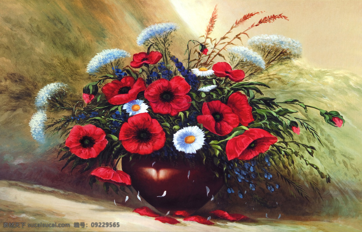 花瓶 静物 油画 写生 花瓶静物写生 花卉油画 花朵 鲜花油画 油画写生 装饰画 绘画艺术 无框画 其他艺术 文化艺术 黑色