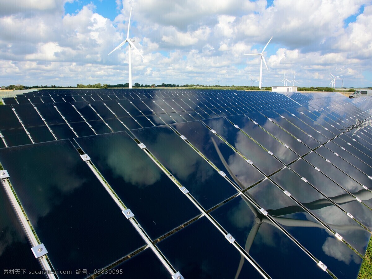 白云 草原 低碳 电力 发电 工业生产 光伏 环保 太阳能 太阳能发电 蓝天 新能源 节约 现代科技 矢量图 日常生活