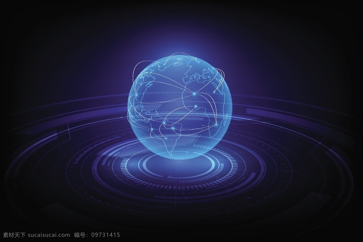 抽象 新闻 包装 地球 环绕 蓝色 科技 矢量 模板 模版 背景 太空 宇宙 点线 联接 互联网 物联网 iot 矢量素材 现代科技