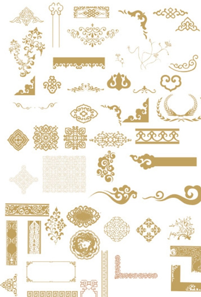 花纹 边框 精品花纹 回字格 欧式花纹 镂空雕花 复古花纹 华丽花纹 时尚花纹 精美花纹 金色花纹 背景花纹 底纹边框 花边花纹