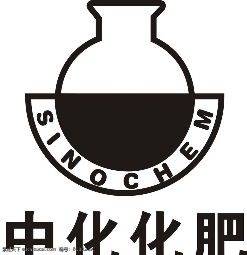 中化化肥 企业 logo 标志 标识标志图标 矢量
