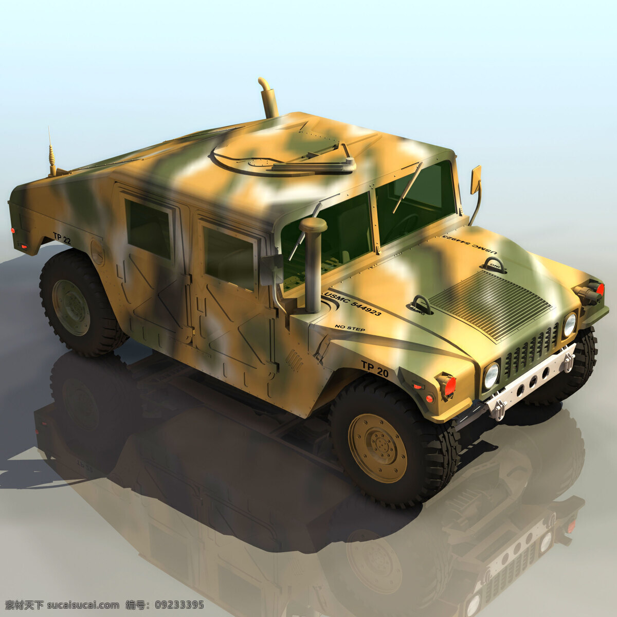 悍马 模型 3d模型 悍马模型 军用车 3d模型素材 其他3d模型