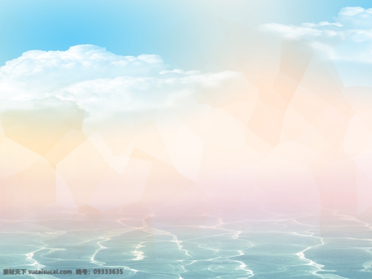 浪漫 天空 云彩 海报 背景 蓝天 白云 风景 清新背景 广告背景 彩色背景 手绘背景 水彩背景