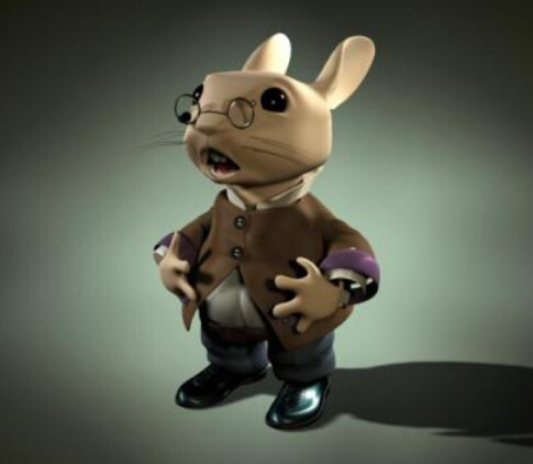 卡通 兔子 模型 3d模型 可爱兔子 卡通兔子模型 3d模型素材 游戏cg模型
