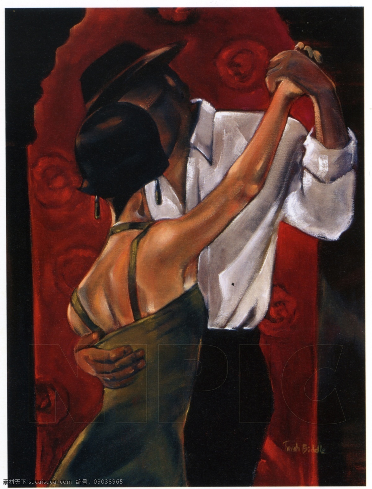 跳舞 画 油画 人物 男人 女人 手绘油画 装饰画 舞 绘画书法 文化艺术