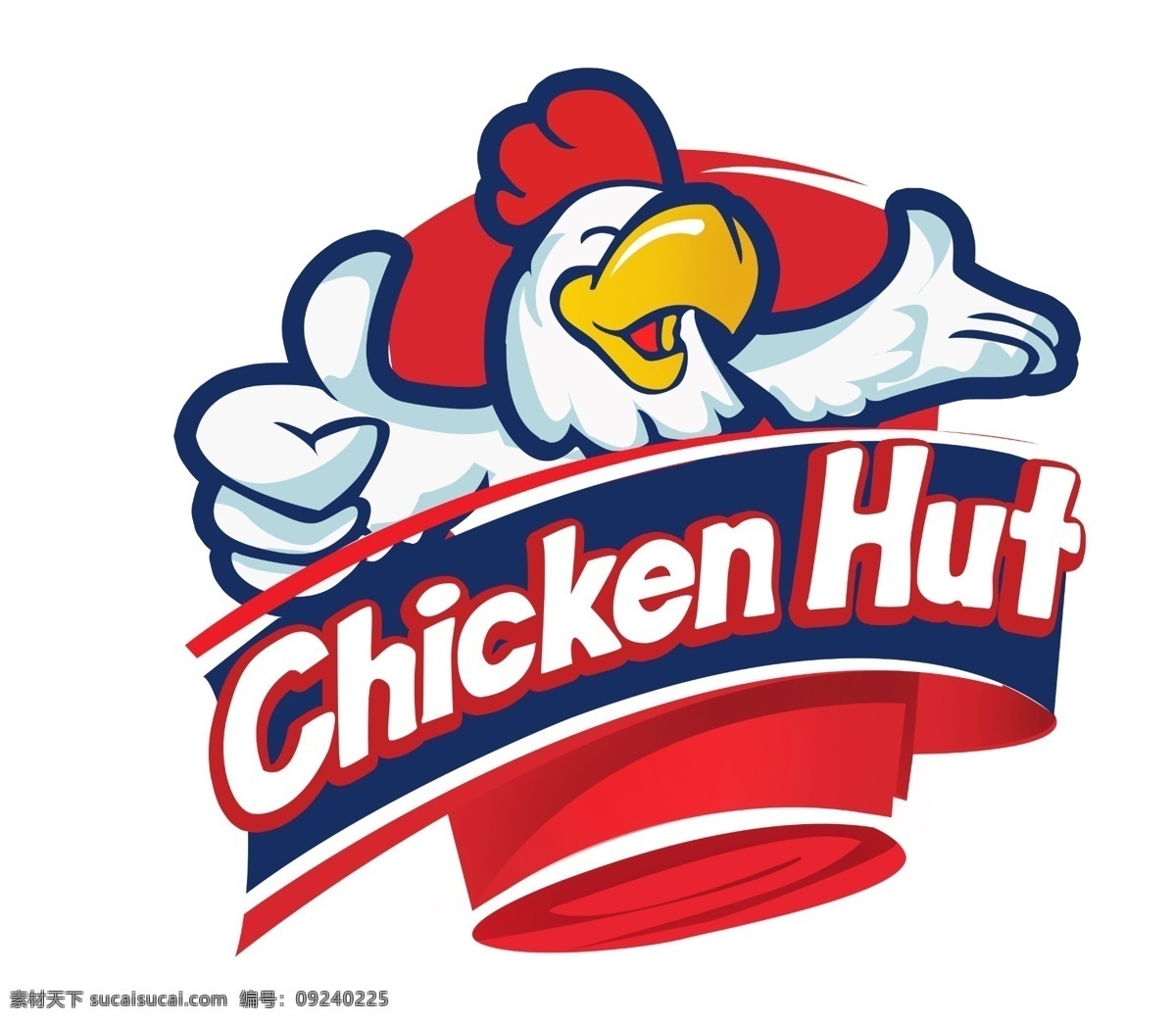 炸鸡标识 标识 炸鸡 鸡 红色 食品logo 炸鸡店 logo设计