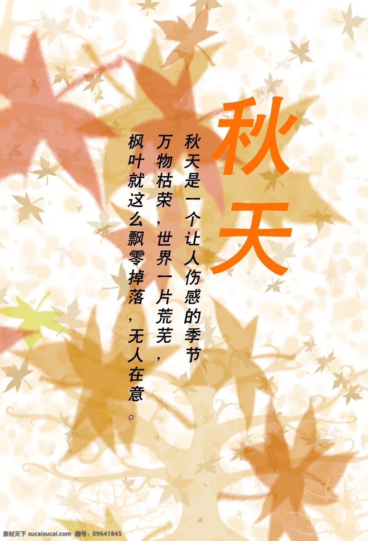 秋天枫叶海报 枫叶 海报 季节 秋天 秋天海报 树叶
