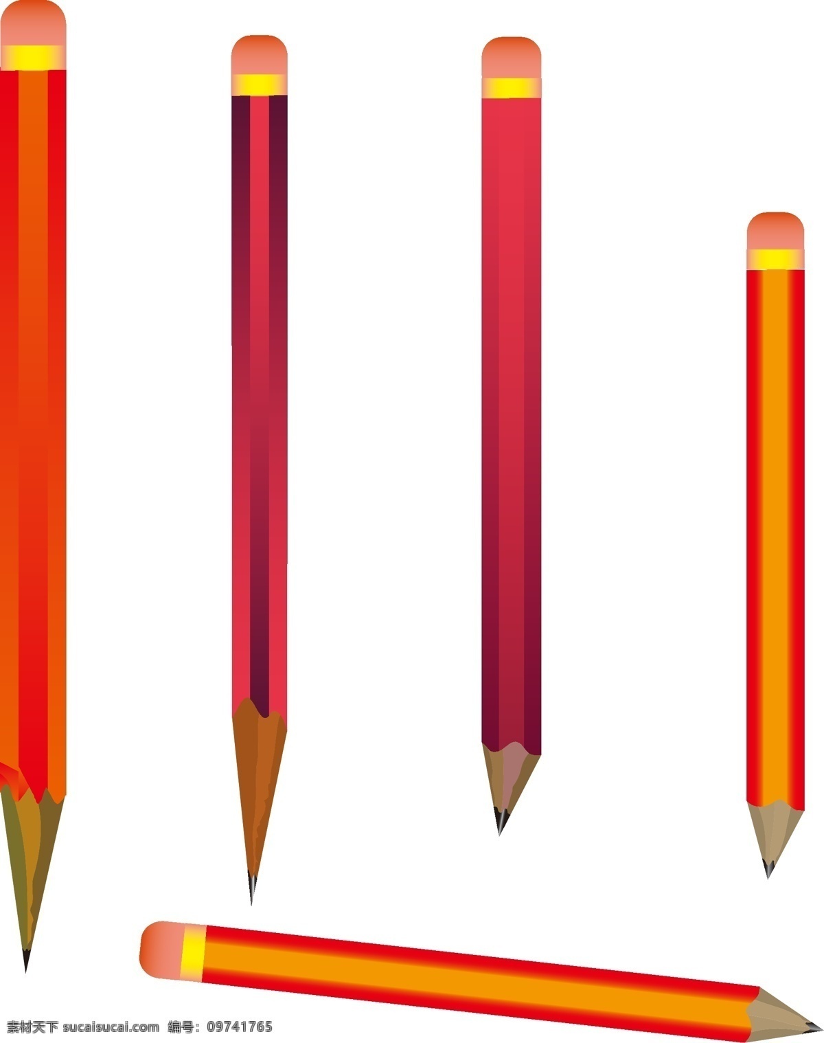 标识标志图标 铅笔 铅笔矢量图 小图标 矢量图 矢量 模板下载 多色铅笔 削铅笔 长短铅笔 铅笔工具 自己矢量图形 其他矢量图