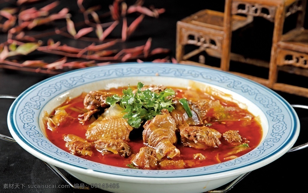 柴鸡焖粉皮 美食 传统美食 餐饮美食 高清菜谱用图