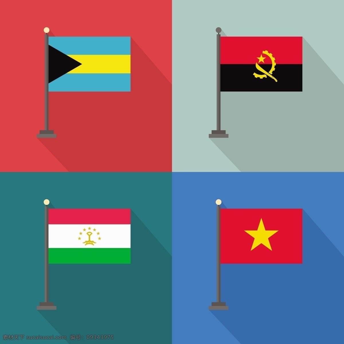 巴哈马 塔吉克斯坦 安哥拉 越南 国旗 世界 国家 国际 爱国 民族 爱国主义 白色