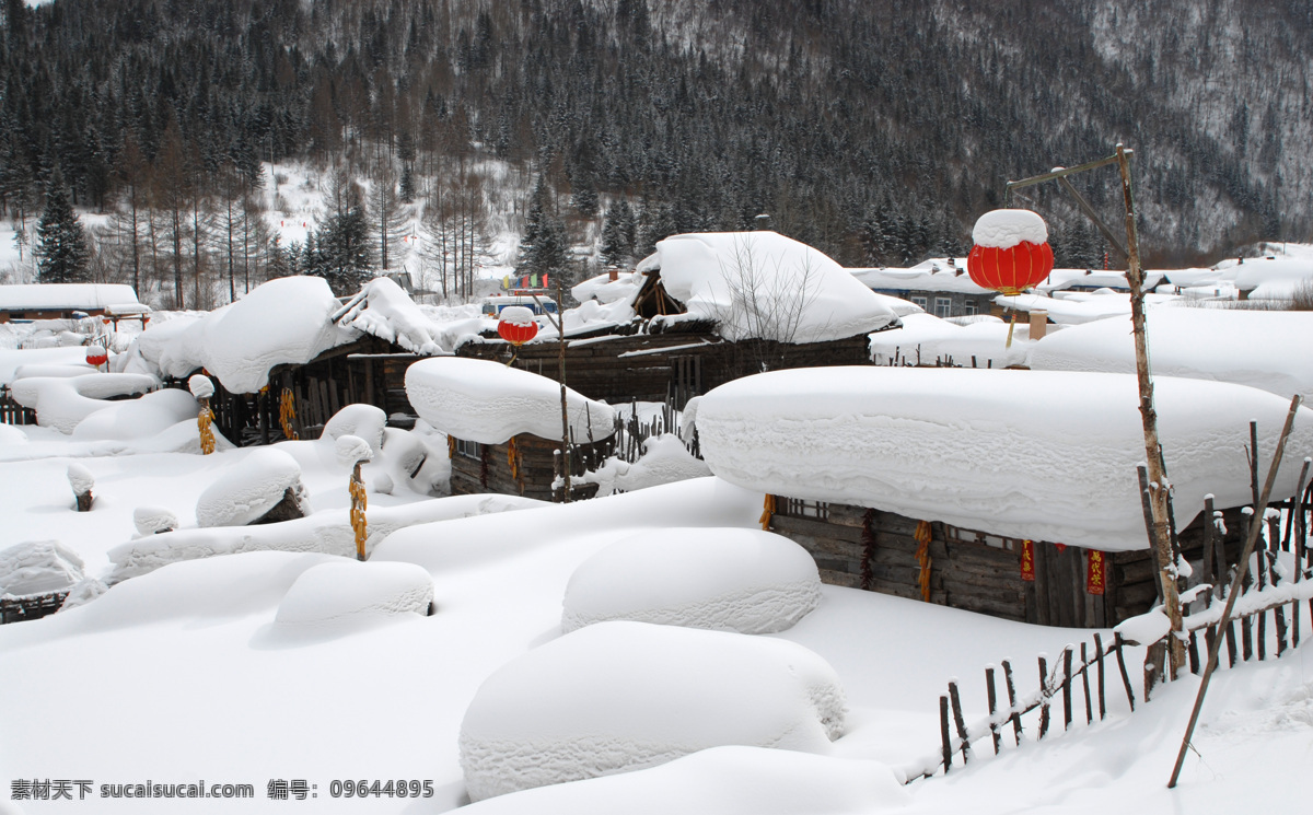 雪乡 东北 大雪 林场 厚雪 自然景观 自然风景