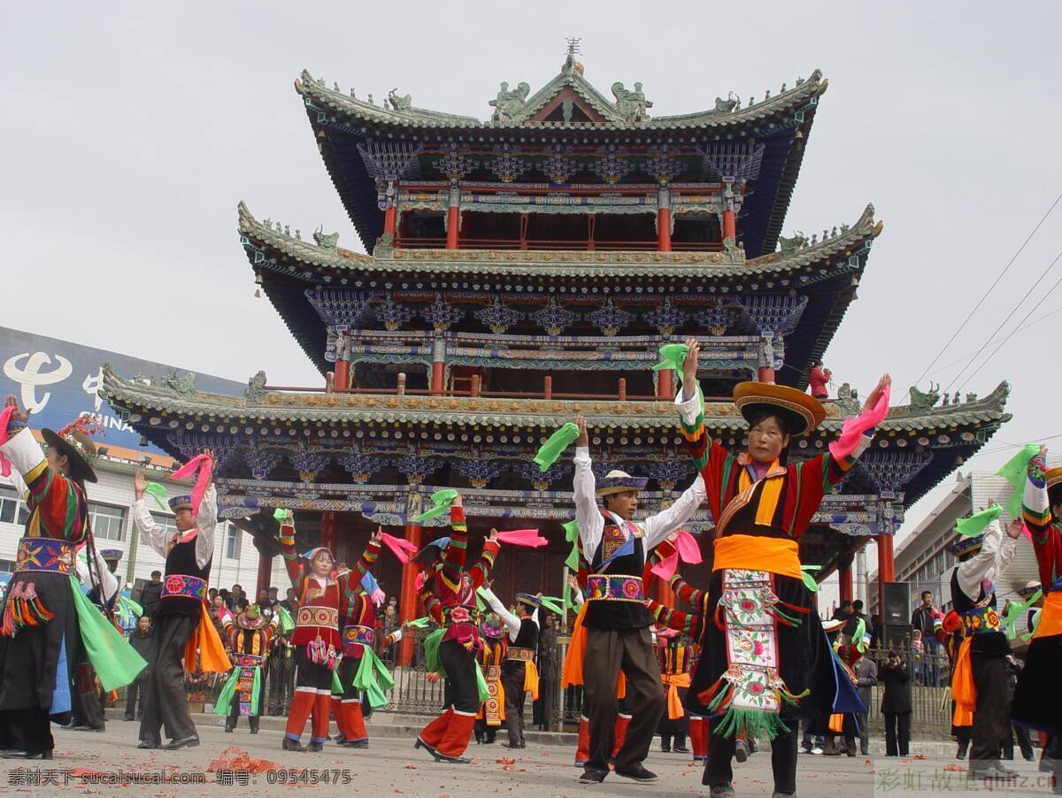 彩虹之乡 彩虹 旅游摄影 国内旅游 土族风采 摄影图库