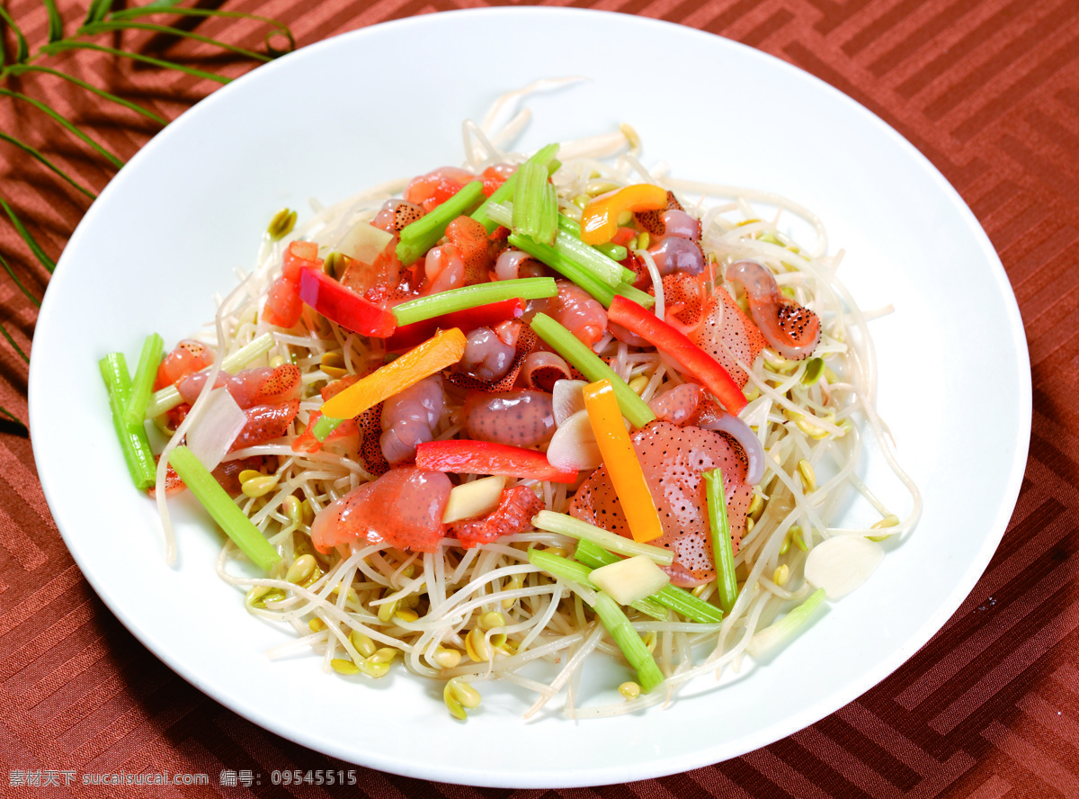电白 芽 菜 炒 海蜇 电白芽菜 炒海蜇 传统美食 餐饮美食
