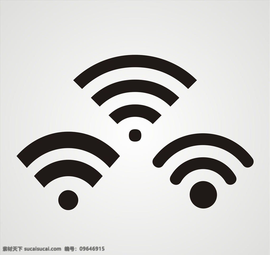 矢量 wifi 图标 元素 矢量wifi 无线网 网络信号 cdr文件 装饰元素 卡通设计