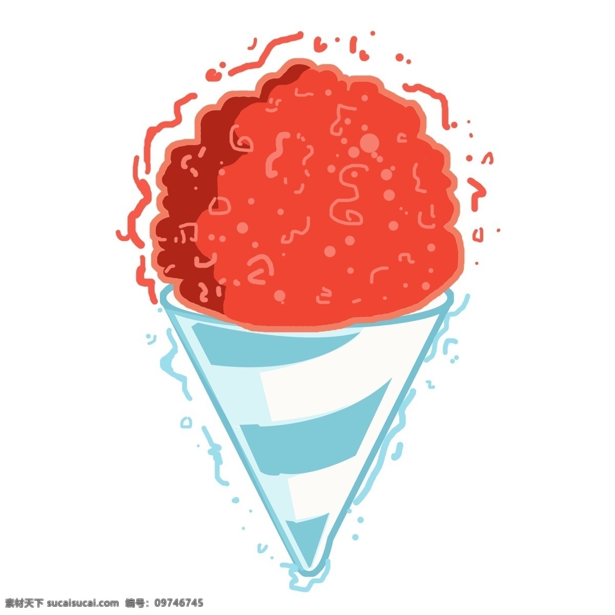 卡通 冰淇淋 设计素材 夏季食物 创意冰棒 手绘夏季冰棒 矢量夏季食物 矢量冰棒刨冰 夏至 简约刨冰
