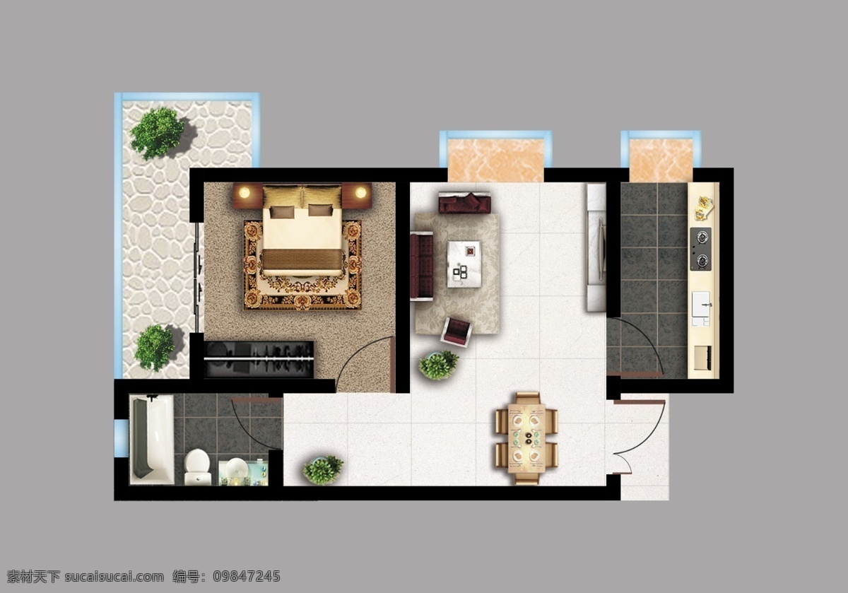 房地产户型图 房地产 户型图 室内设计 室内布置 室内摆设 分层 源文件