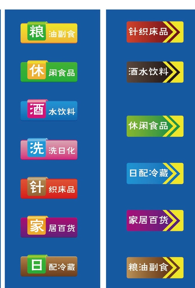 超市 海报 分类 小标题 导航 标题 彩页 单页 dm单 标志图标 网页小图标