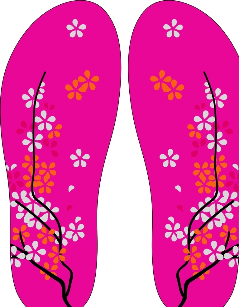 拖鞋女鞋 女拖鞋 人字拖 人字拖鞋 拖鞋图案 印花拖鞋 印花 女拖