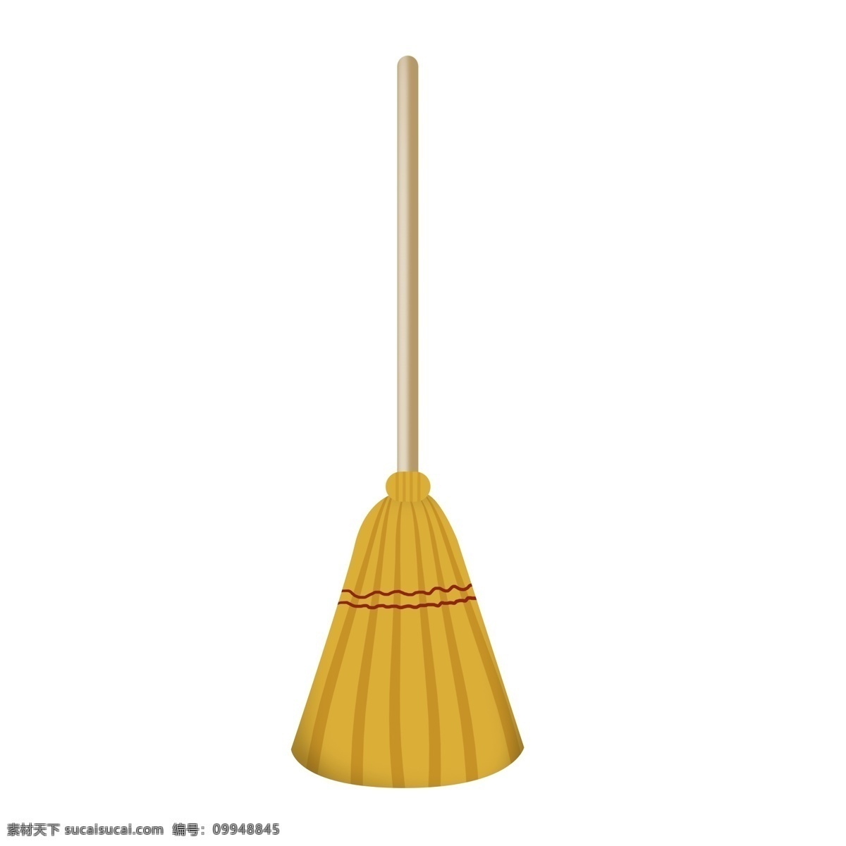 木质 黄色 扫把 插画 黄色的扫把 扫地的扫把 拖地的拖布 打扫的扫把 木制的扫把 扫地的工具
