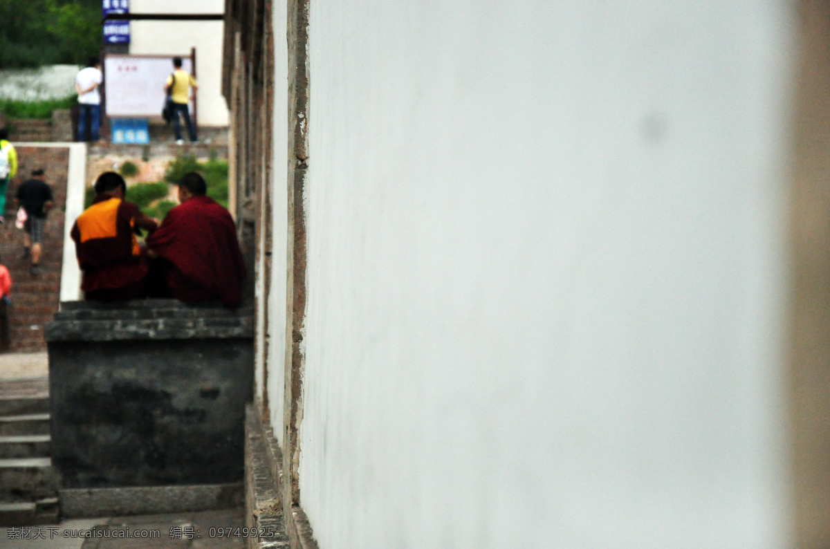 塔尔寺 喇嘛 背影 台阶 偶遇 国内旅游 旅游摄影