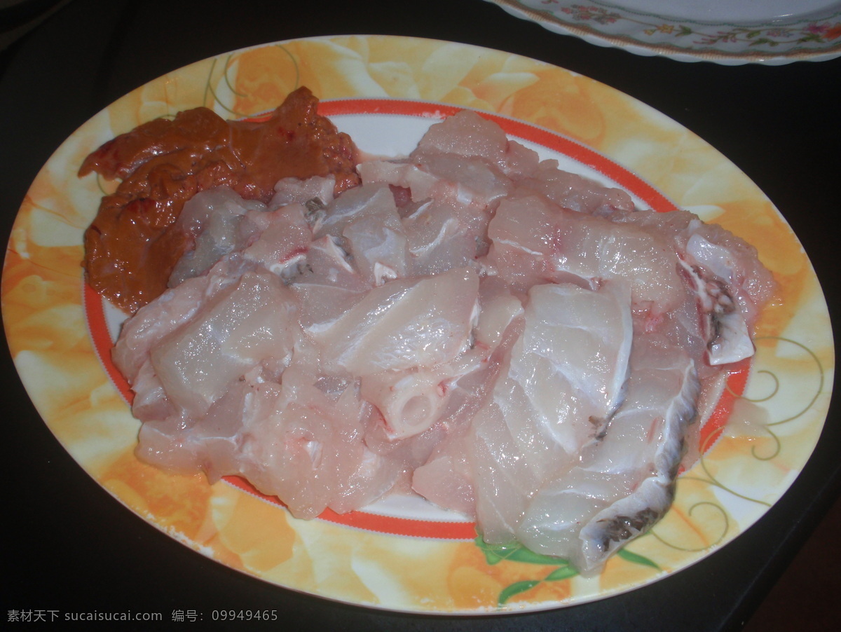 生上石斑鱼 生上鱼片 生上 石斑鱼 鱼肉 传统美食 餐饮美食