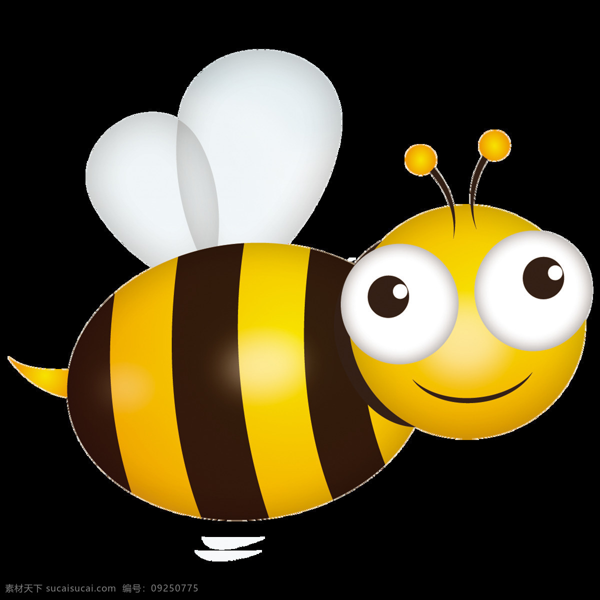唯美 卡通 小 蜜蜂 插画 小蜜蜂 创意 高清