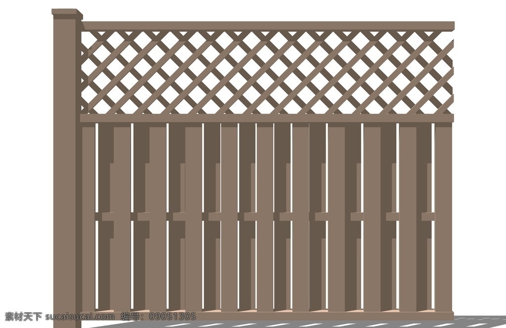 su栅栏模型 木质栅栏 花园设计 菜园栅栏 庭院设计 护栏模型 别墅设计 su小品 环境设计 园林设计 skp