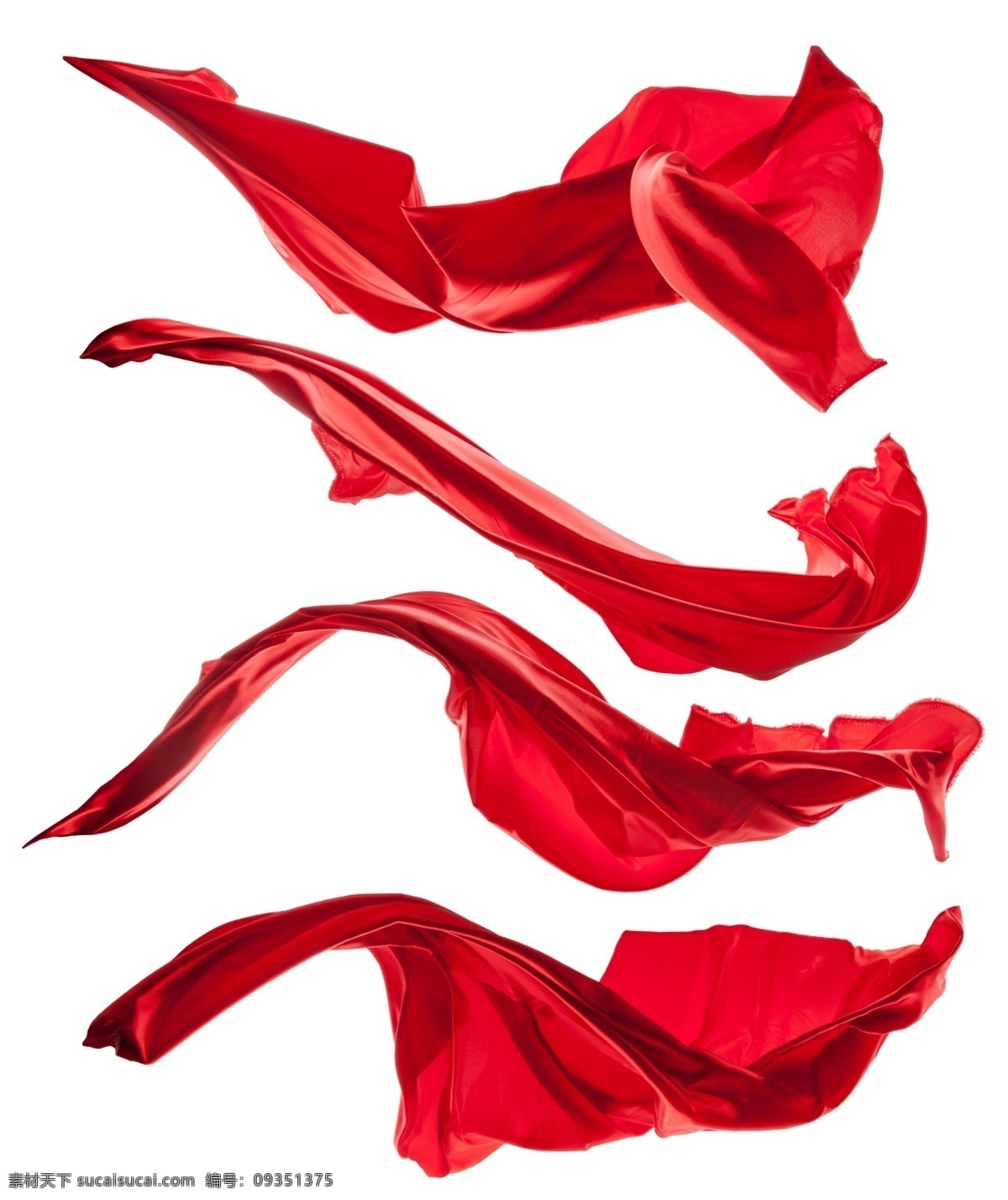 红飘带 飘动 红丝巾 飘带 丝带 绸子 丝绸 中国风 喜庆 分层