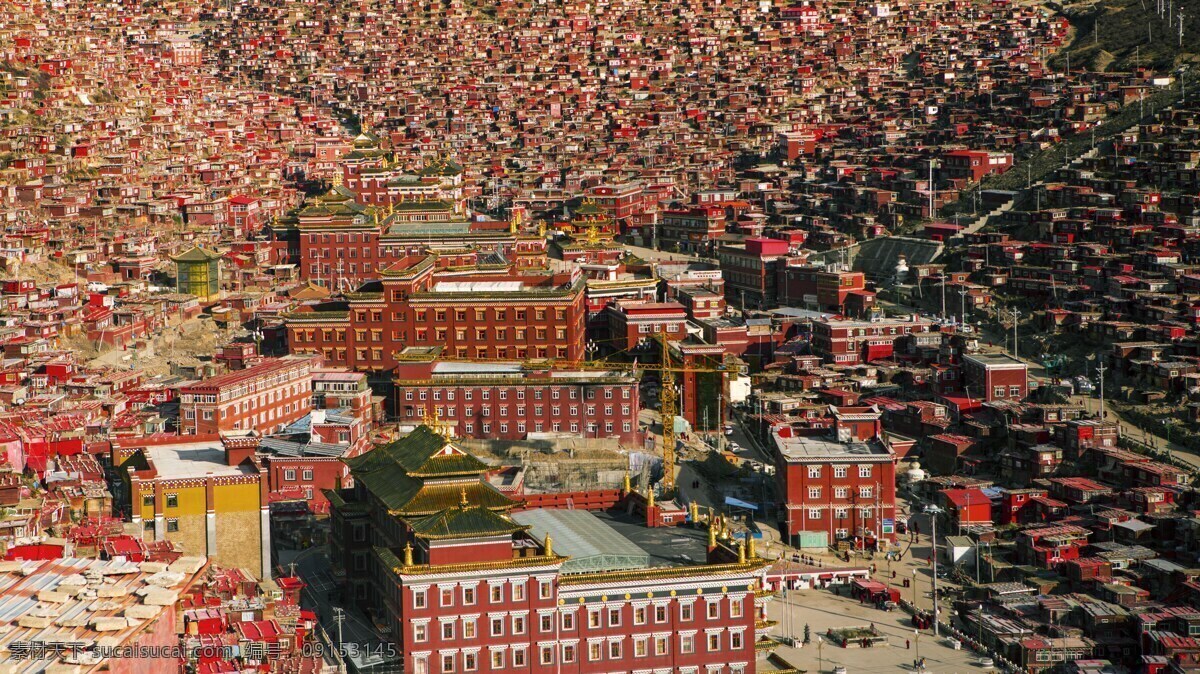 西藏图片 藏区 藏区红房子 自然景观 自然风景
