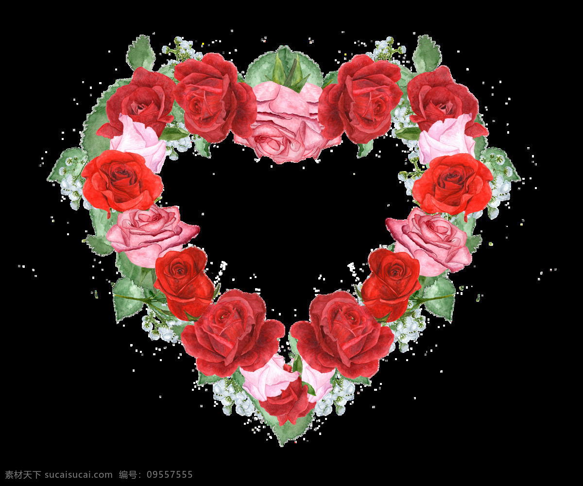 玫瑰 之心 透明 唯美 少女 浪漫 透明素材 免扣素材 装饰图案
