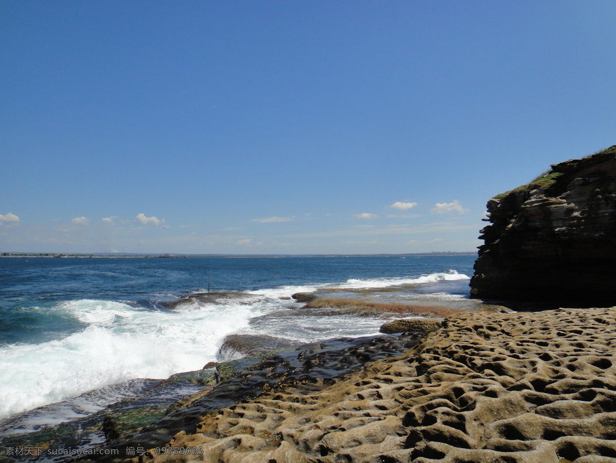 大海 国外旅游 海景 礁石 蓝天 浪花 旅游摄影 辽阔 拉普斯 海 悉尼 拉普斯海 摄影图库 自然景观 悉尼拉普斯海 风景 生活 旅游餐饮