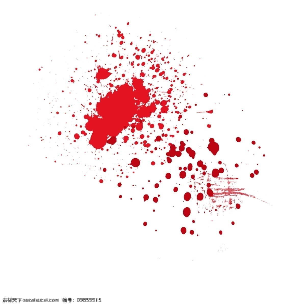 红色 血迹 效果 元素 泼墨 抽象 装饰 血 滴 污渍 载体 血滴 喷溅 血痕 痕迹 笔刷