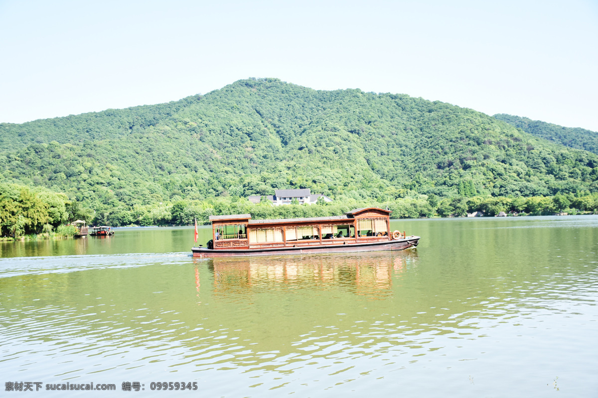 湘湖 船只 游船 青山 绿水 西湖 杭州 山水 湖面 旅游 绿色 湿地 江南 萧山 自然风景 建筑园林 园林建筑