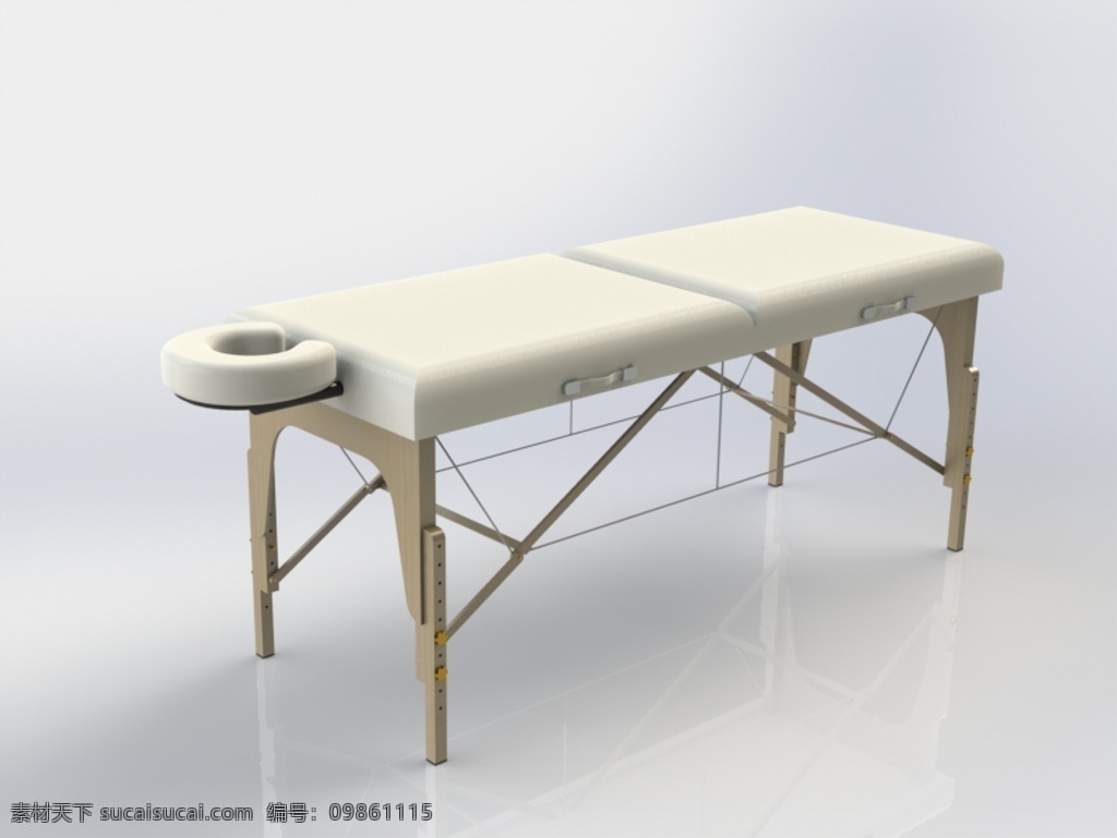 按摩床 桌子 3d模型素材 家具模型