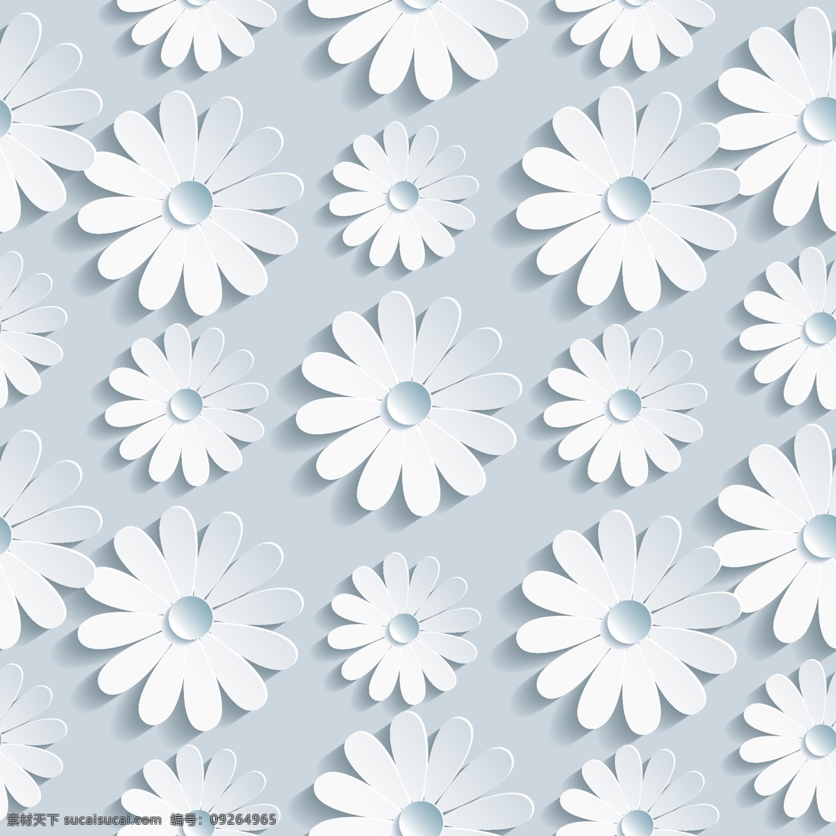 白色剪纸花卉 3d花卉背景 抽象花卉背景 手绘花卉 墙纸 装饰花卉 创意 花卉 剪纸 矢量 节日庆祝 文化艺术 抽象底纹 底纹边框