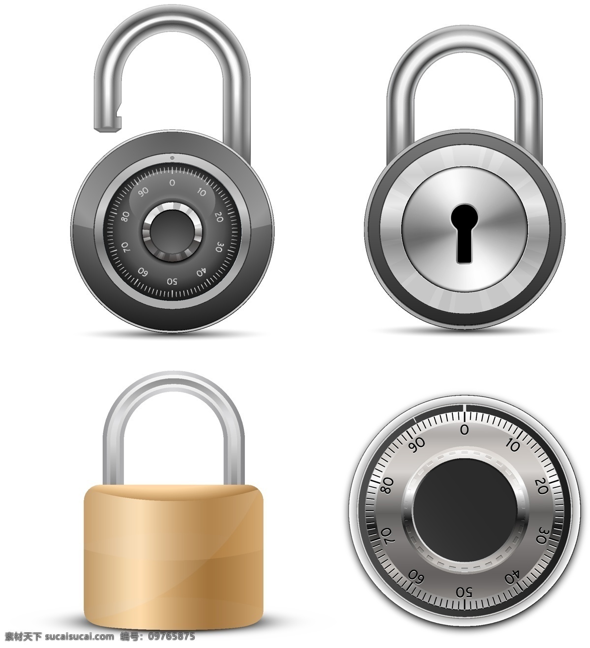 锁具图标 安全 防盗 锁具 图标 白色