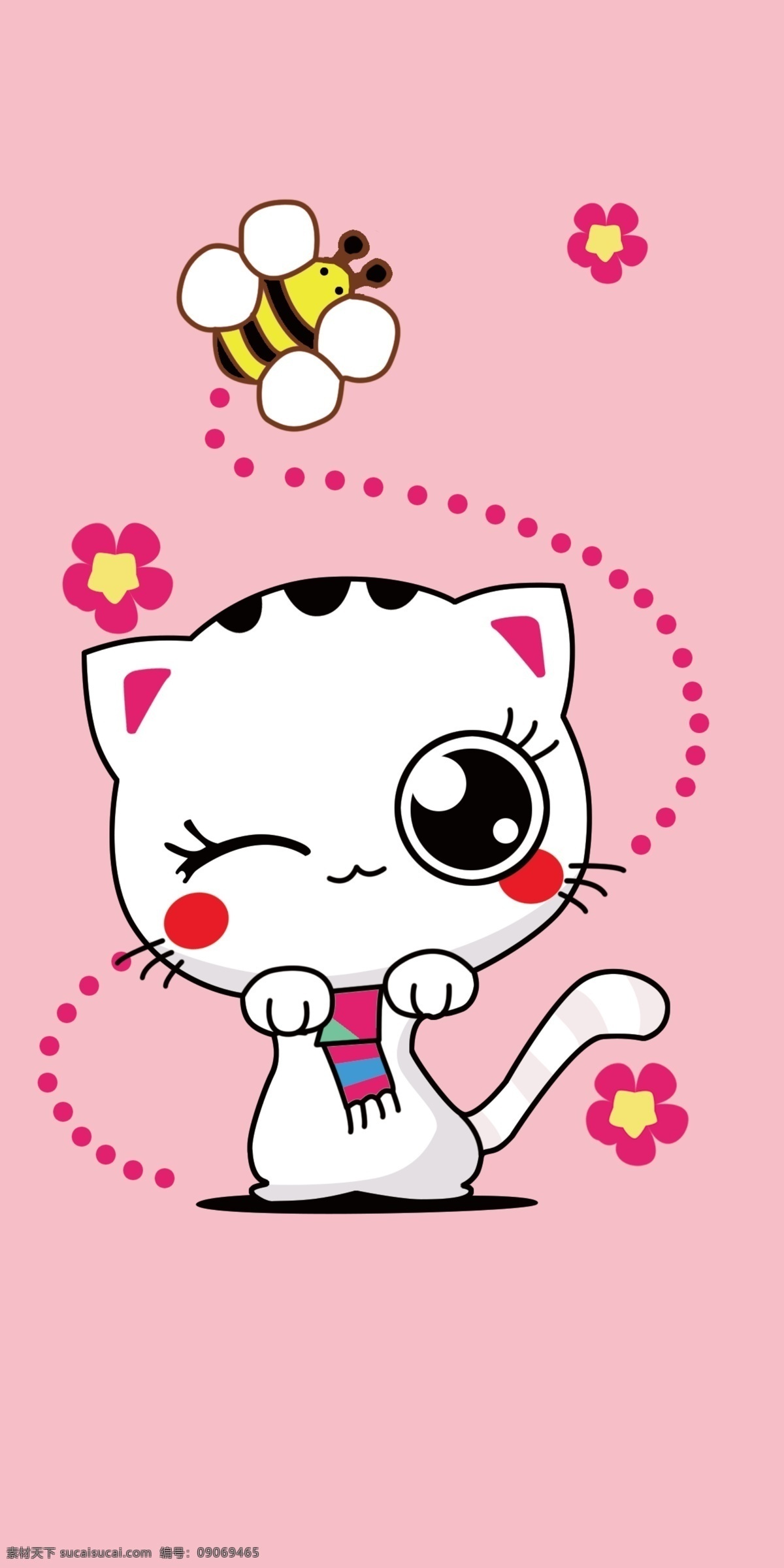 可爱手机壳 猫咪 卡通小猫咪 手机壳设计 卡通手机壳 动漫动画 动漫人物