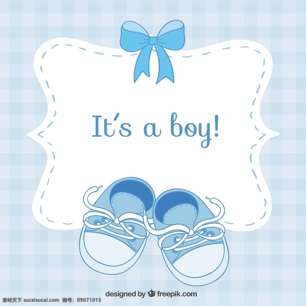 婴儿洗澡卡 小鞋子 宝贝 卡片 淋浴 庆典 男孩 婴儿 庆祝 出生