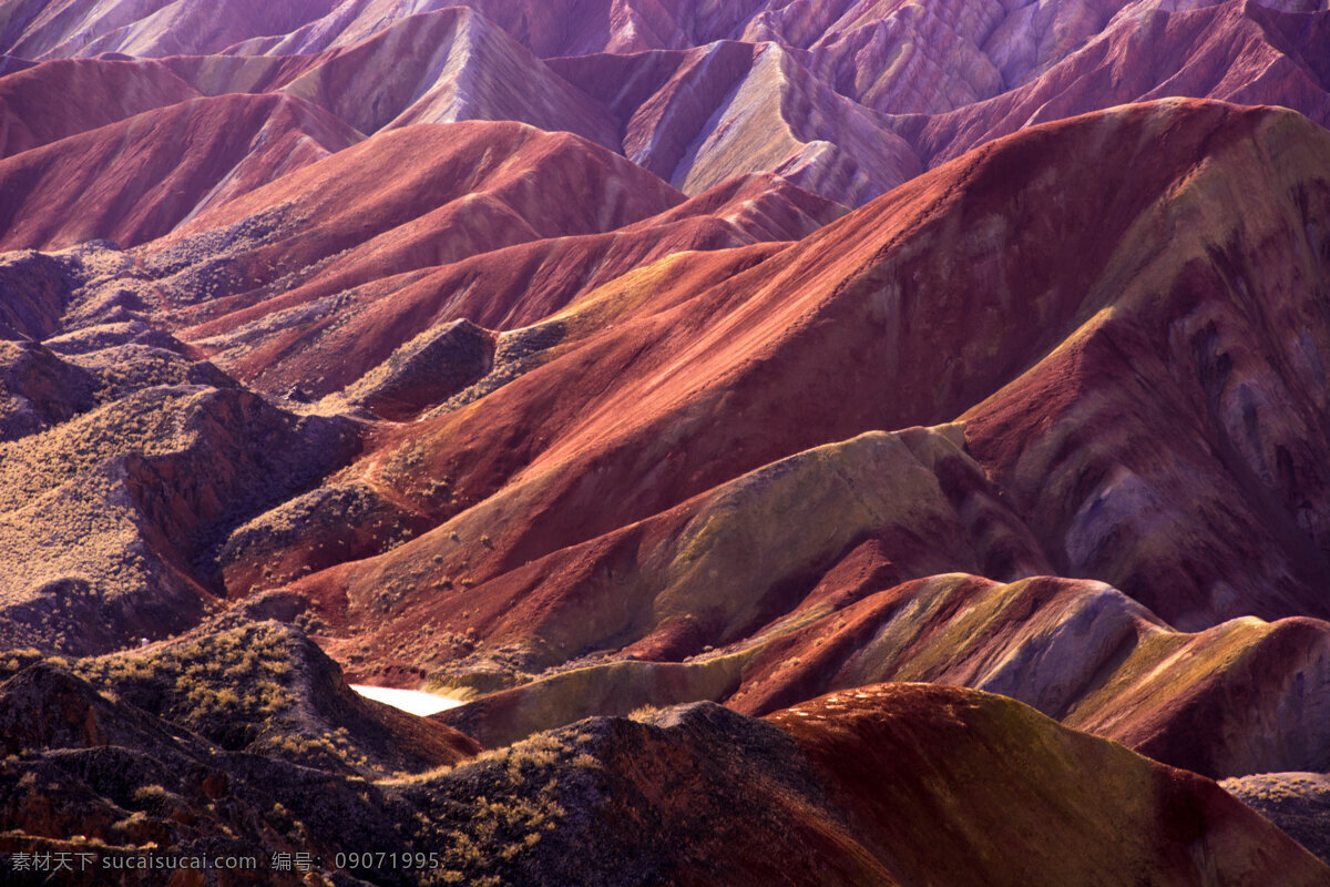 甘肃 张掖 丹霞 地貌 风景